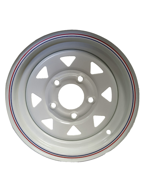 12 x 4" 5 Bolt "OFF WHITE" Trailer Wheel